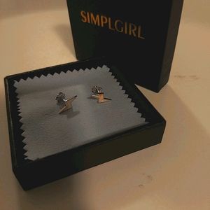Opal Earrings Lightning Flash Studs